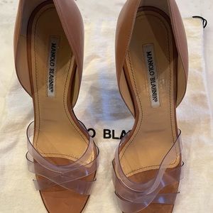 Manolo Blahnik Nude Sandal